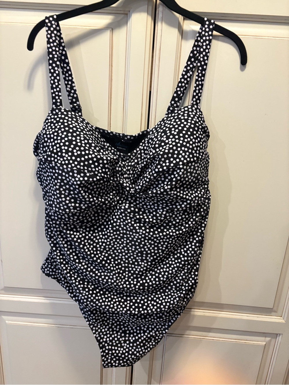 Catalina Black & White Polka Dot One-Piece Swimsuit